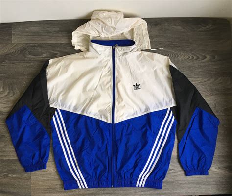 adidas originals windbreaker weiß grau|adidas retro windbreaker.